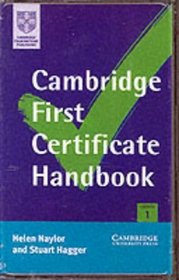 Cambridge First Certificate Handbook Cassette Set