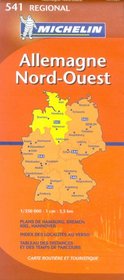 Michelin Germany Northwest: Schleswig-holstein, Hamburg, Niedersachsen, Bremen (Michelin Map)