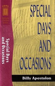 Special Days and Occasions (Sermon Outline Series)
