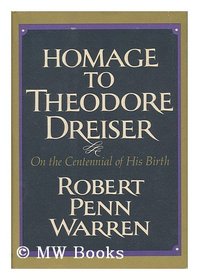 Homage to Theodore Dreiser On the Centennial of His Birth