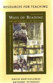 Ways of Reading An Anthology For Writers/Rules For Writers 5th Edition 2 piece set