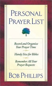 Personal Prayer List: Record and Organize Your Prayer Time