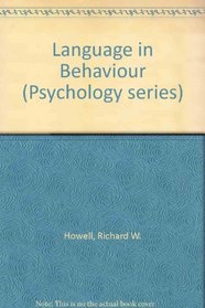 Language in Behaviour (Psychology series)