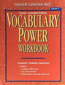 Glencoe Language Arts Vocabulary Power Workbook Grade 7 Tae