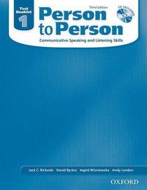 Person to Person Third Edition 1: Test Booklet with Audio CD
