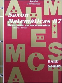 Math 87 2e Spanish Test Master (Saxon Math 8/7)