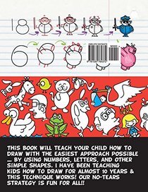 Drawing for Kids How to Draw Number Cartoons Step by Step: Number Fun & Cartooning for Children & Beginners by Turning Numbers & Letters into Cartoons (Volume 3)