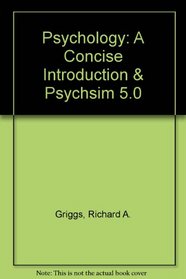Psychology:A Concise Introduction & PsychSim 5.0