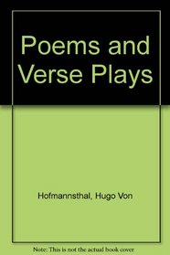 Poems and Verse Plays