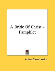 A Bride Of Christ - Pamphlet