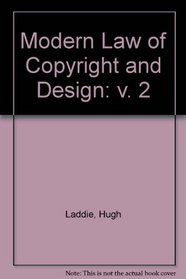Modern Law of Copyright and Design: v. 2