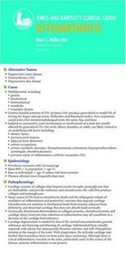 Jones & Bartlett Clinical Card: Osteoarthritis
