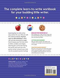 My First Learn to Write Workbook: Practice for Kids with Pen Control, Line Tracing, Letters, and More!