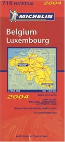 Michelin 2005 Belgium, Luxembourg (Michelin Map)