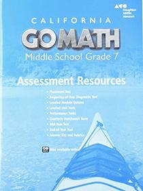 Holt McDougal Go Math! California: Assessment Resource with Answers Grade 7