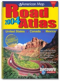 Amc Us/Canada/Mexico Road Atlas 2004: Standard (Road Atlas: United States, Canada, Mexico (Spiral))