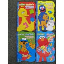 Sesame Street 4 First Board Books: Colors, Shapes, Animals, Food