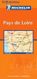 Michelin Pays De Loire France Map