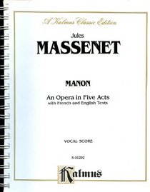 Manon (Kalmus Edition) (French Edition)