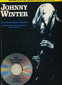 Johnny Winter The Texas Blues Masters And Cd: Greatest Hits
