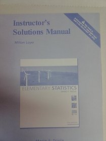 Instructor's Solution Manual - Elementary Statistics