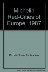 Michelin Red-Cities of Europe, 1987