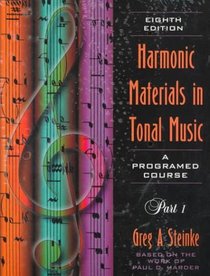 Harmonic Materials in Tonal Music a Programmed Course, Part 1
