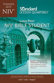 NIV Bible Student Large Print?Summer 2015 (Standard Lesson Quarterly)