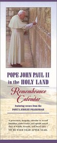 Pope John Paul II in the Holy Land: Remembrance Calendar (Undated)