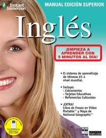 Instant Immersion Ingles Workbook - Deluxe Edition (English and Spanish Edition)