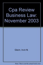 Cpa Review Business Law: November 2003