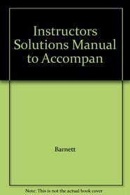 Instructors Solutions Manual to Accompan