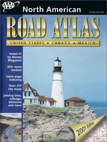AAA North American Road Atlas 2001 Edition