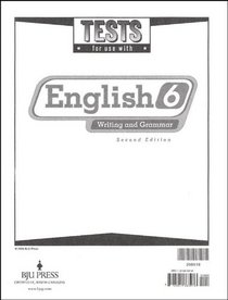 Tests for Use with English 6 (BJU # 200519)