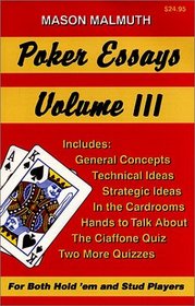 Poker Essays, Volume III