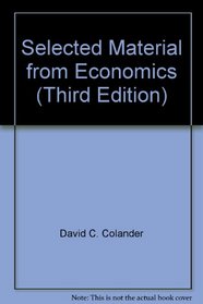 Selected Material from Economics (Third Edition)