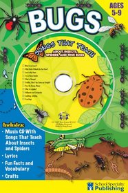 Bugs Sing Along Activity Book with CD: Songs That Teach About Insects, Spiders, and True Bugs (Sing Along Activity Books)