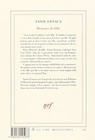 Mmoire de fille [ Gallimard Blanche ] (French Edition)