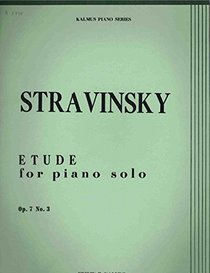 Stravinsky Etudes Op.7 #3 (Kalmus Edition)