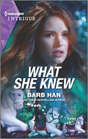 What She Knew (Rushing Creek Crime Spree, Bk 5) (Harlequin Intrigue, No 1925)