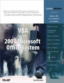 VBA for the 2007 Microsoft Office System (Business Solutions)