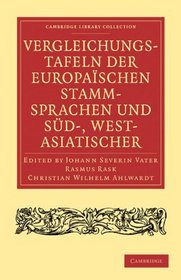 Vergleichungstafeln der europaschen Stamm-Sprachen und Sd-, West- Asiatischer (Cambridge Library Collection - Linguistics) (German Edition)