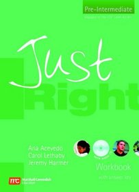 Just Right Workbook with Key: Pre-intermediate British English Version (Just Right Course)