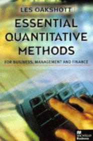 Essential Quantitative Methods for Business, Management and Finance