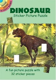 Dinosaur Sticker Picture Puzzle (Dover Little Activity Books)