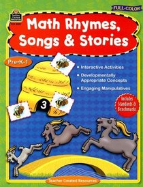 Math Rhymes, Songs & Stories for PreK-1
