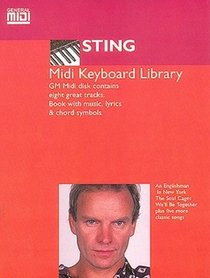 Sting MIDI Keyboard Library General MIDI Software Book and Disk Package