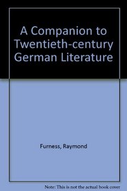 A Companion to Twentieth-Century German Literature