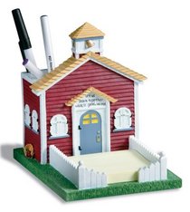 Schoolhouse Notepad and Pencil Holder