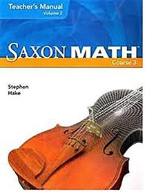 Saxon Math Course 3: Teacher's Manual (2-volume set)